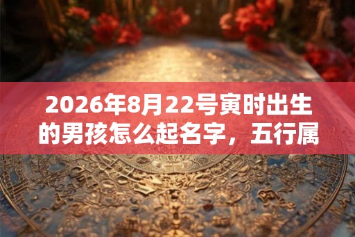 2026年8月22号寅时出生的男孩怎么起名字,五行属什么 2026年8月22号寅时出生的男孩怎么起名字,五行属什么