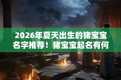 2026年夏天出生的猪宝宝名字推荐！猪宝宝起名有何忌讳事项？