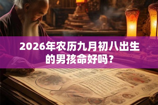 2026年农历九月初八出生的男孩命好吗？
