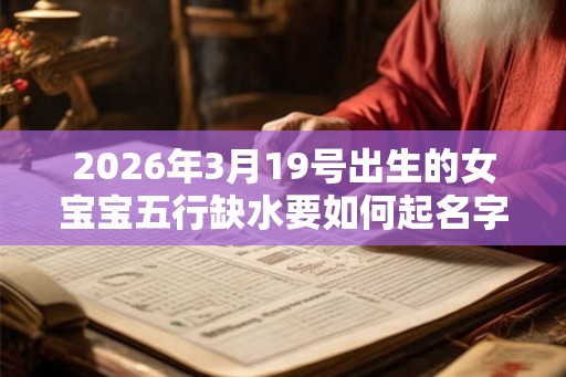 2026年3月19号出生的女宝宝五行缺水要如何起名字
