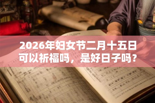2026年妇女节二月十五日可以祈福吗，是好日子吗？