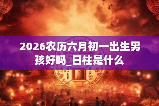 2026农历六月初一出生男孩好吗_日柱是什么