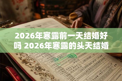 2026年寒露前一天结婚好吗 2026年寒露的头天结婚好不好 2026年寒露前一天结婚好吗 2026年寒露的头天结婚好不好