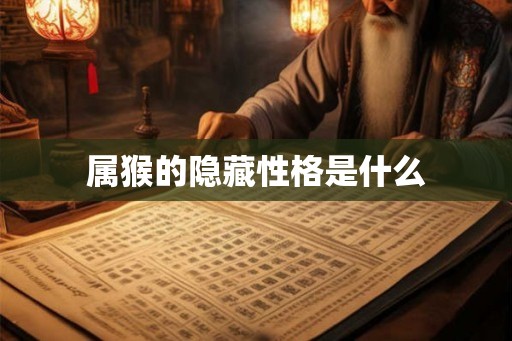 属猴的隐藏性格是什么