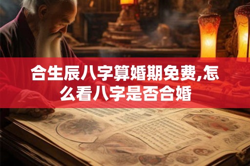 合生辰八字算婚期免费,怎么看八字是否合婚