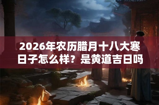 2026年农历腊月十八大寒日子怎么样？是黄道吉日吗？