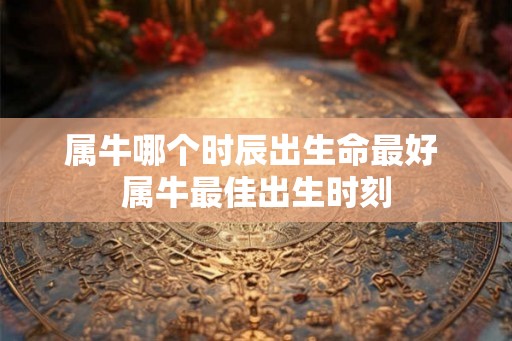 属牛哪个时辰出生命最好 属牛最佳出生时刻