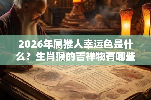 2026年属猴人幸运色是什么？生肖猴的吉祥物有哪些