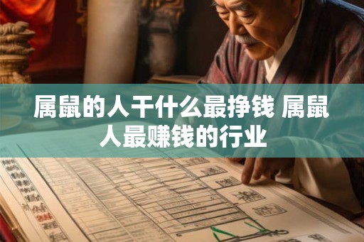 属鼠的人干什么最挣钱 属鼠人最赚钱的行业