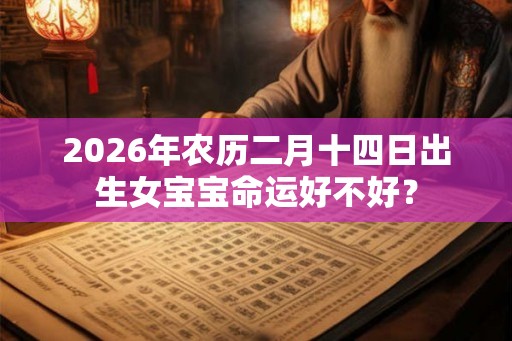 2026年农历二月十四日出生女宝宝命运好不好？