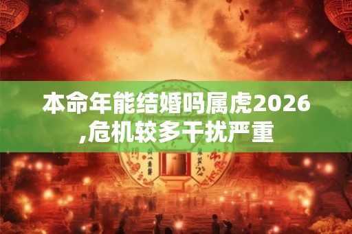 本命年能结婚吗属虎2026,危机较多干扰严重