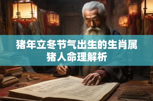 猪年立冬节气出生的生肖属猪人命理解析