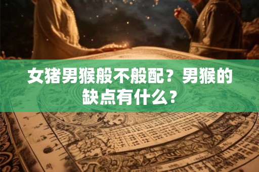 女猪男猴般不般配？男猴的缺点有什么？