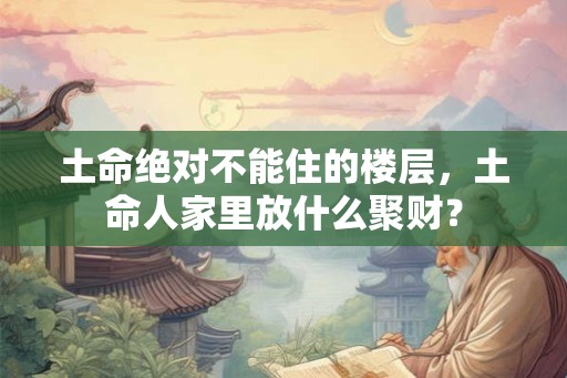土命绝对不能住的楼层，土命人家里放什么聚财？