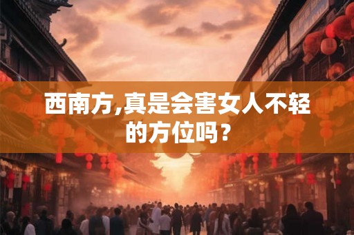 西南方,真是会害女人不轻的方位吗？