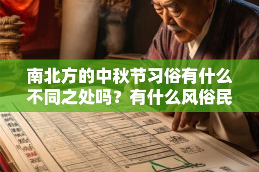 南北方的中秋节习俗有什么不同之处吗？有什么风俗民俗？
