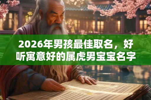 2026年男孩最佳取名，好听寓意好的属虎男宝宝名字