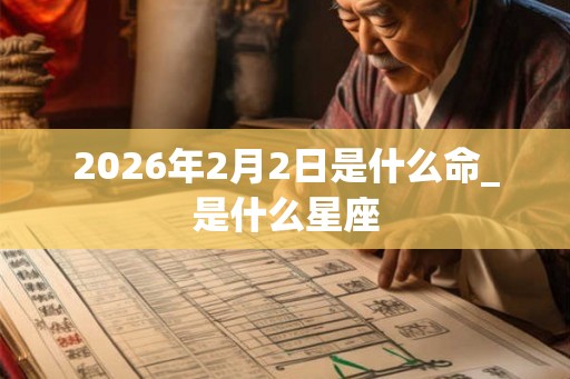 2026年2月2日是什么命_是什么星座