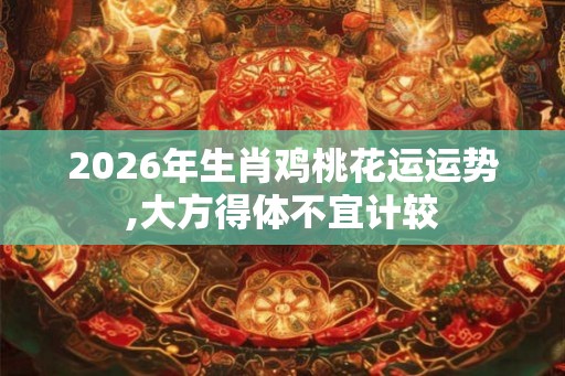2026年生肖鸡桃花运运势,大方得体不宜计较