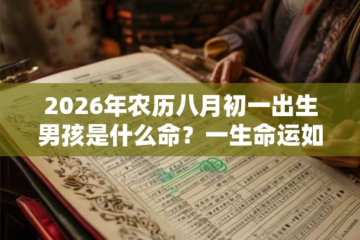 2026年农历八月初一出生男孩是什么命？一生命运如何？