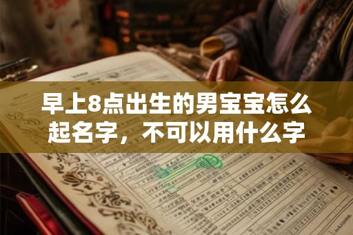 早上8点出生的男宝宝怎么起名字，不可以用什么字