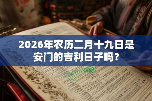 2026年农历二月十九日是安门的吉利日子吗? 2026年农历二月十九日是安门的吉利日子吗?