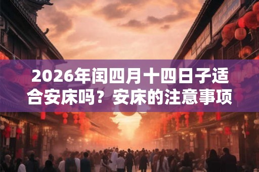 2026年闰四月十四日子适合安床吗?安床的注意事项? 2026年闰四月十四日子适合安床吗?安床的注意事项?