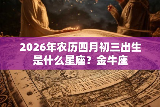 2026年农历四月初三出生是什么星座？金牛座