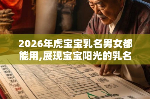 2026年虎宝宝乳名男女都能用,展现宝宝阳光的乳名