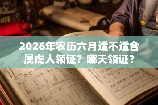 2026年农历六月适不适合属虎人领证?哪天领证? 2026年农历六月适不适合属虎人领证?哪天领证?
