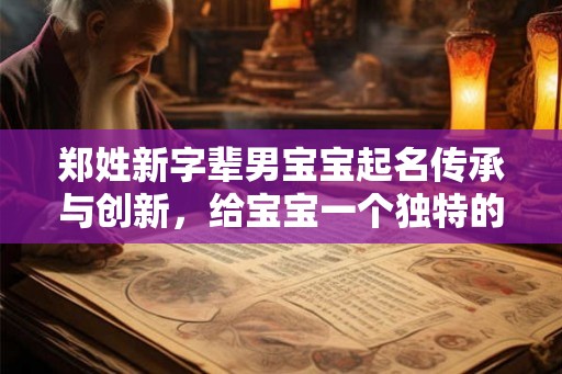 郑姓新字辈男宝宝起名传承与创新，给宝宝一个独特的名字