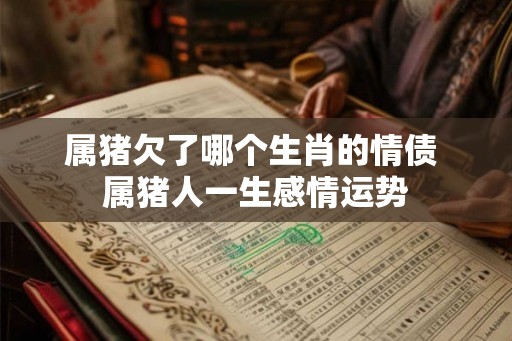 属猪欠了哪个生肖的情债 属猪人一生感情运势