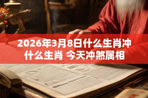 2026年3月8日什么生肖冲什么生肖 今天冲煞属相