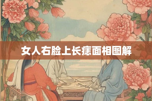 女人右脸上长痣面相图解