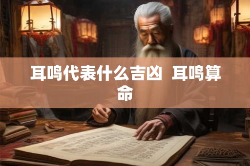 耳鸣代表什么吉凶  耳鸣算命
