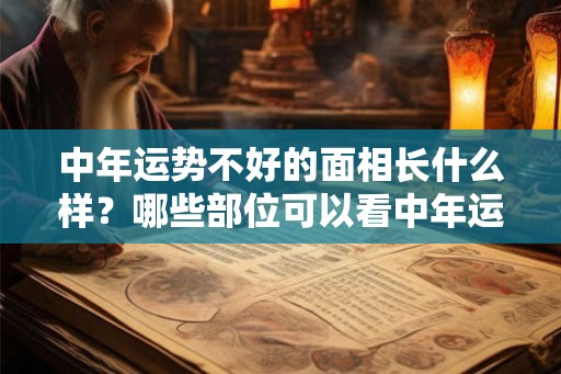 中年运势不好的面相长什么样？哪些部位可以看中年运势？
