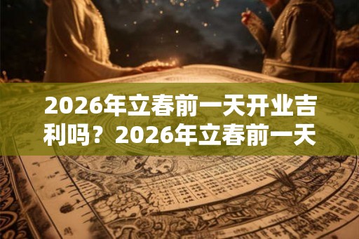 2026年立春前一天开业吉利吗？2026年立春前一天卦象好吗？