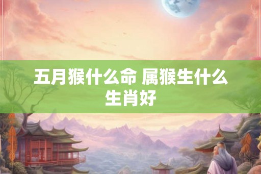 五月猴什么命 属猴生什么生肖好