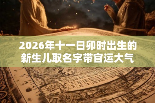 2026年十一日卯时出生的新生儿取名字带官运大气