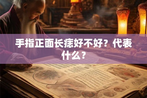 手指正面长痣好不好？代表什么？