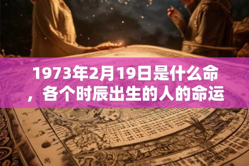 1973年2月19日是什么命，各个时辰出生的人的命运