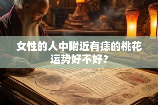女性的人中附近有痣的桃花运势好不好？