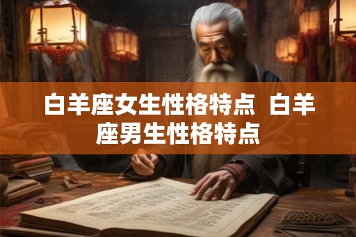 白羊座女生性格特点  白羊座男生性格特点