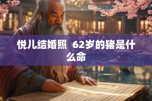 悦儿结婚照  62岁的猪是什么命