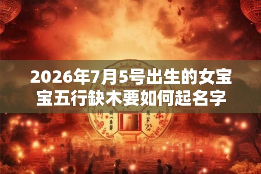 2026年7月5号出生的女宝宝五行缺木要如何起名字