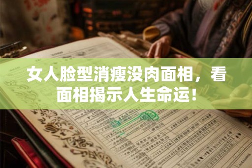 女人脸型消瘦没肉面相，看面相揭示人生命运！
