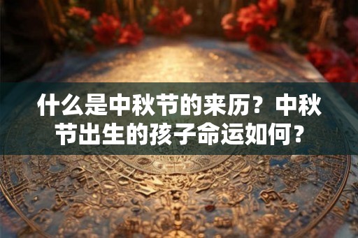 什么是中秋节的来历？中秋节出生的孩子命运如何？