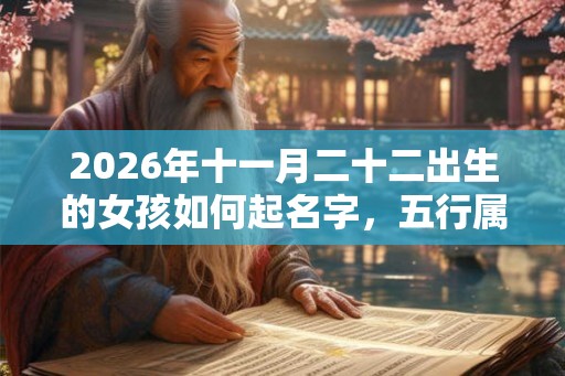 2026年十一月二十二出生的女孩如何起名字，五行属什么