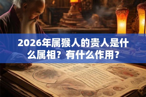 2026年属猴人的贵人是什么属相？有什么作用？