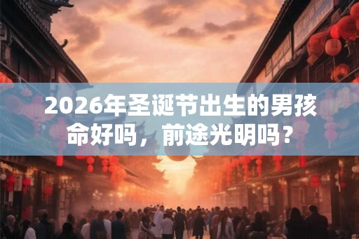 2026年圣诞节出生的男孩命好吗，前途光明吗？